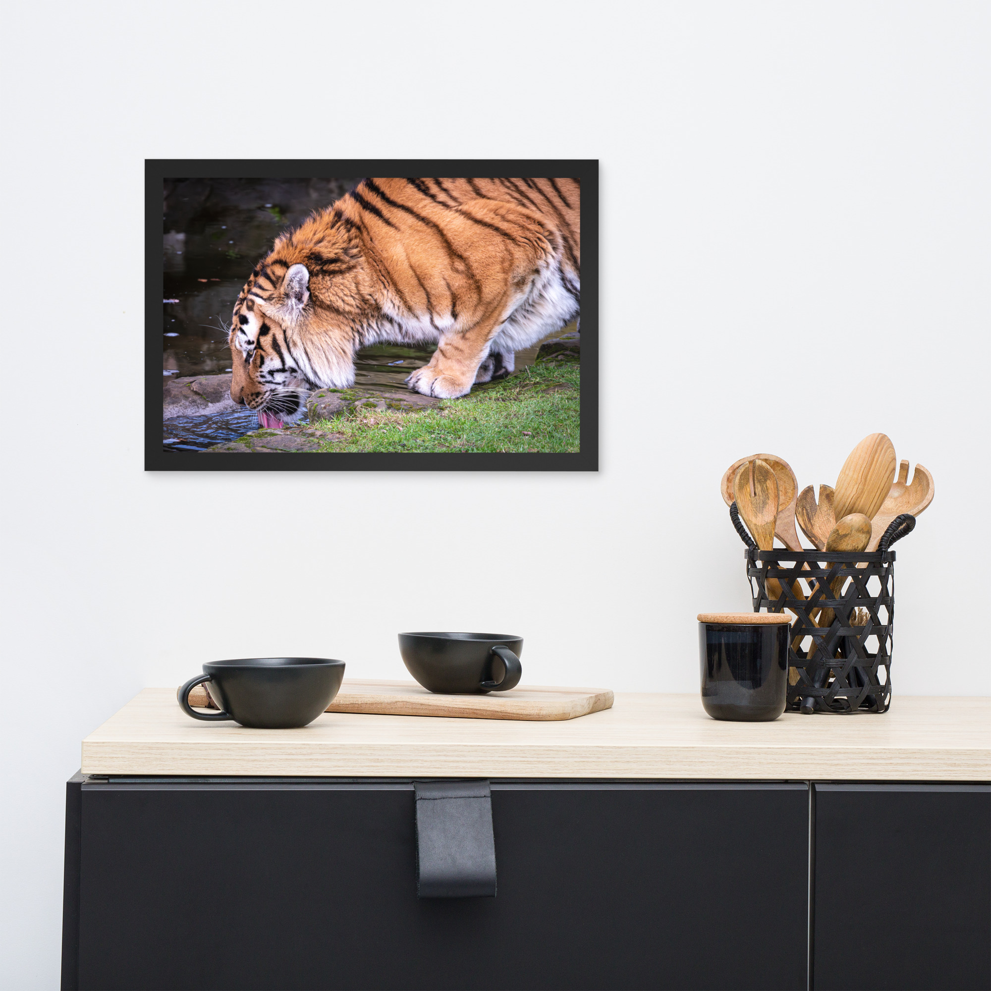 Male Amur Tiger - Framed fine art print - Image 6