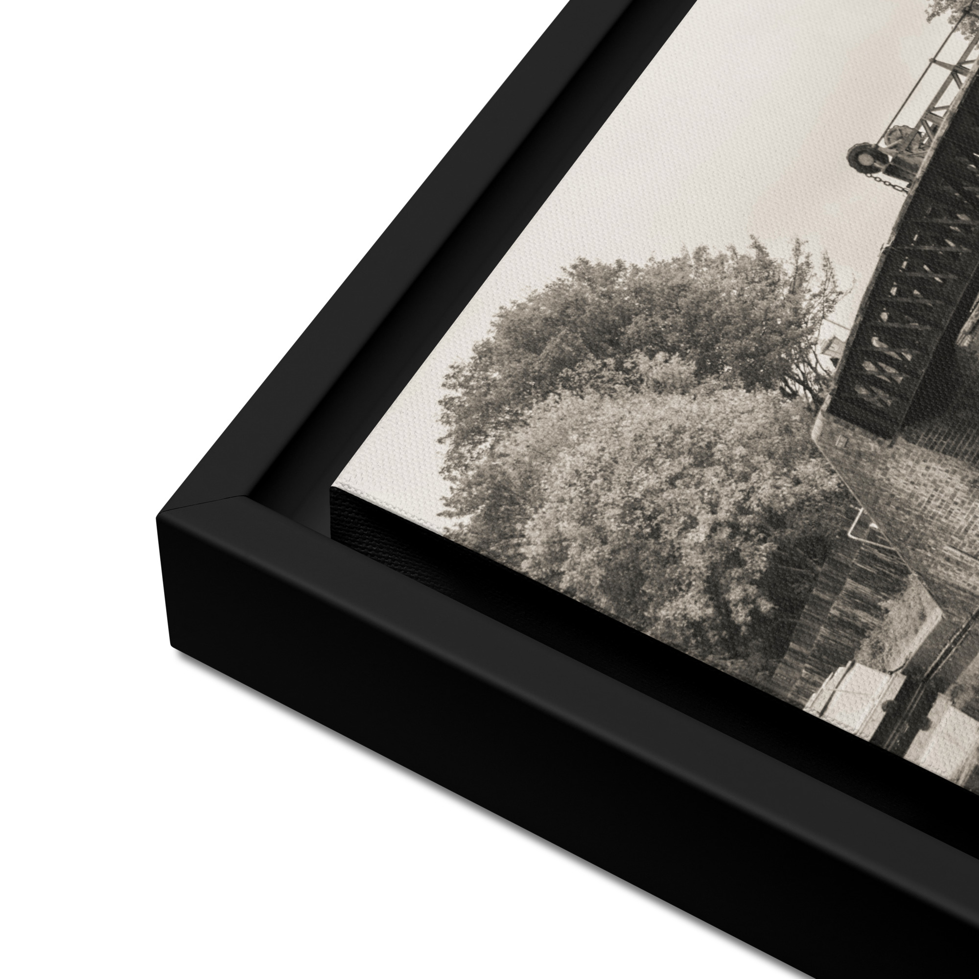 Black Country Living Canal - Framed canvas fine art prin - Image 7