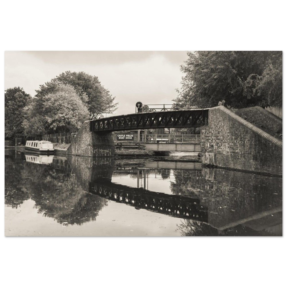 Black country living canal - Aluminum fine art print