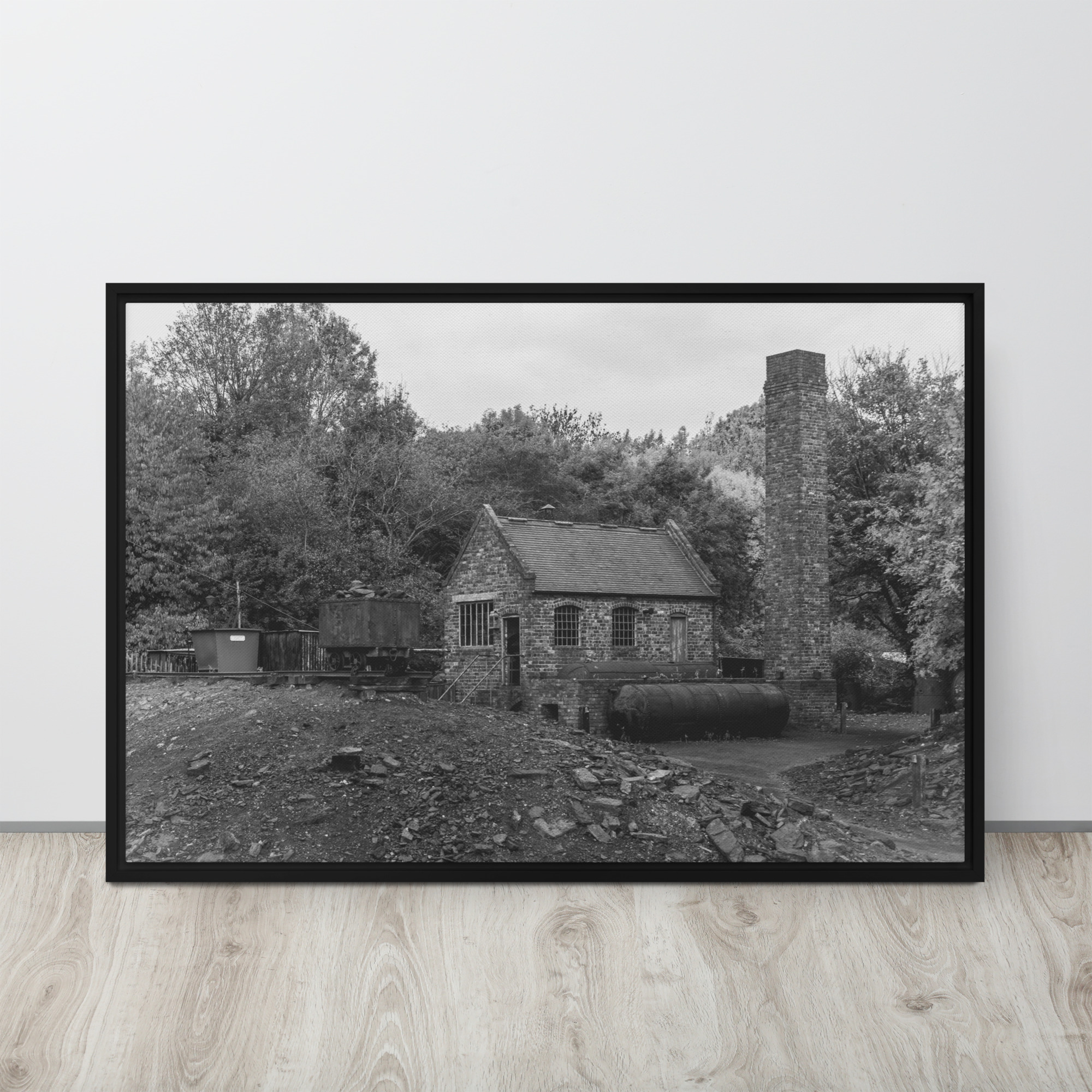 Black country museum mine - Framed canvas fine art print - Image 5