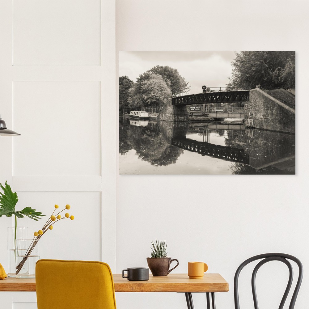 Black country living canal - Aluminum fine art print - Image 2