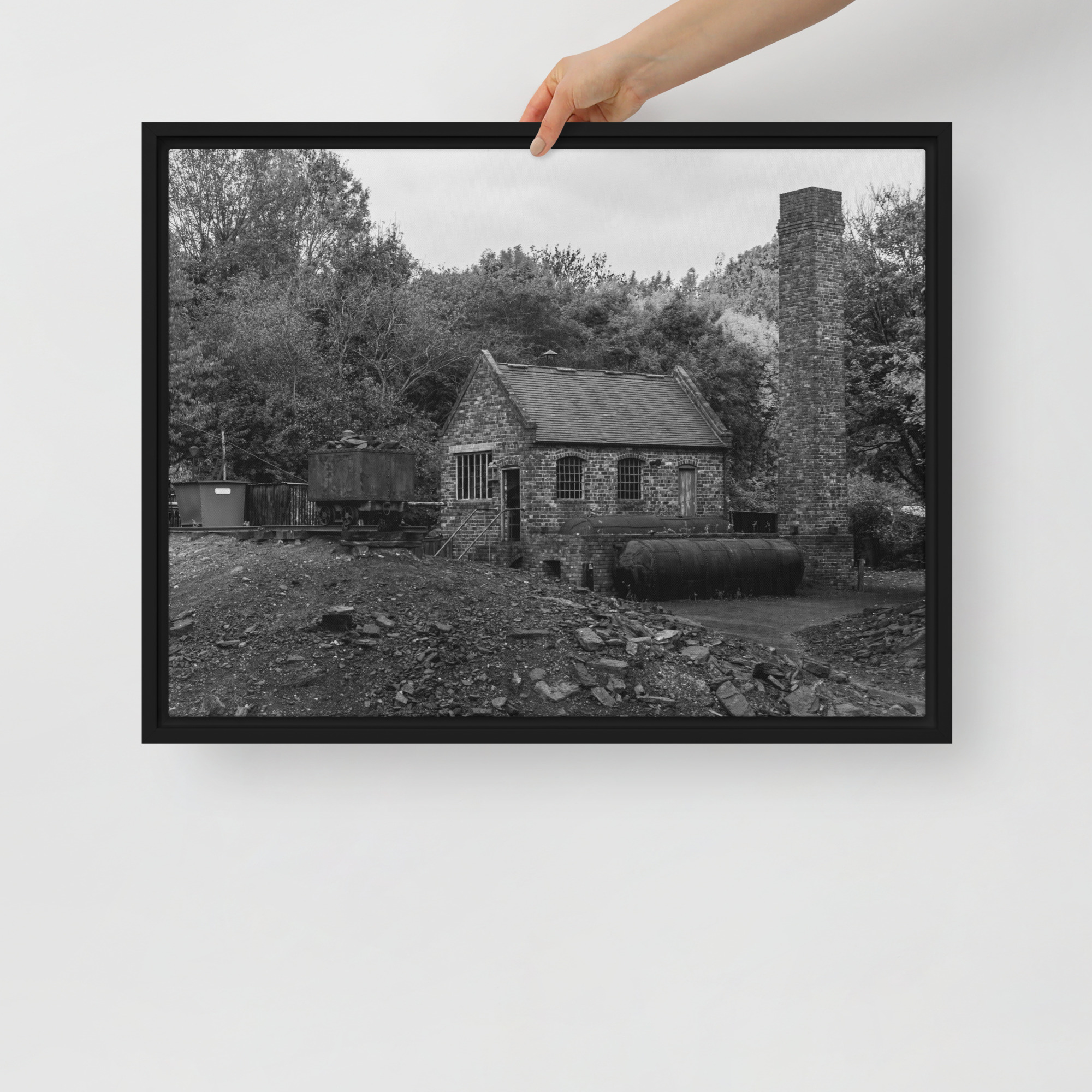 Black country museum mine - Framed canvas fine art print - Image 2
