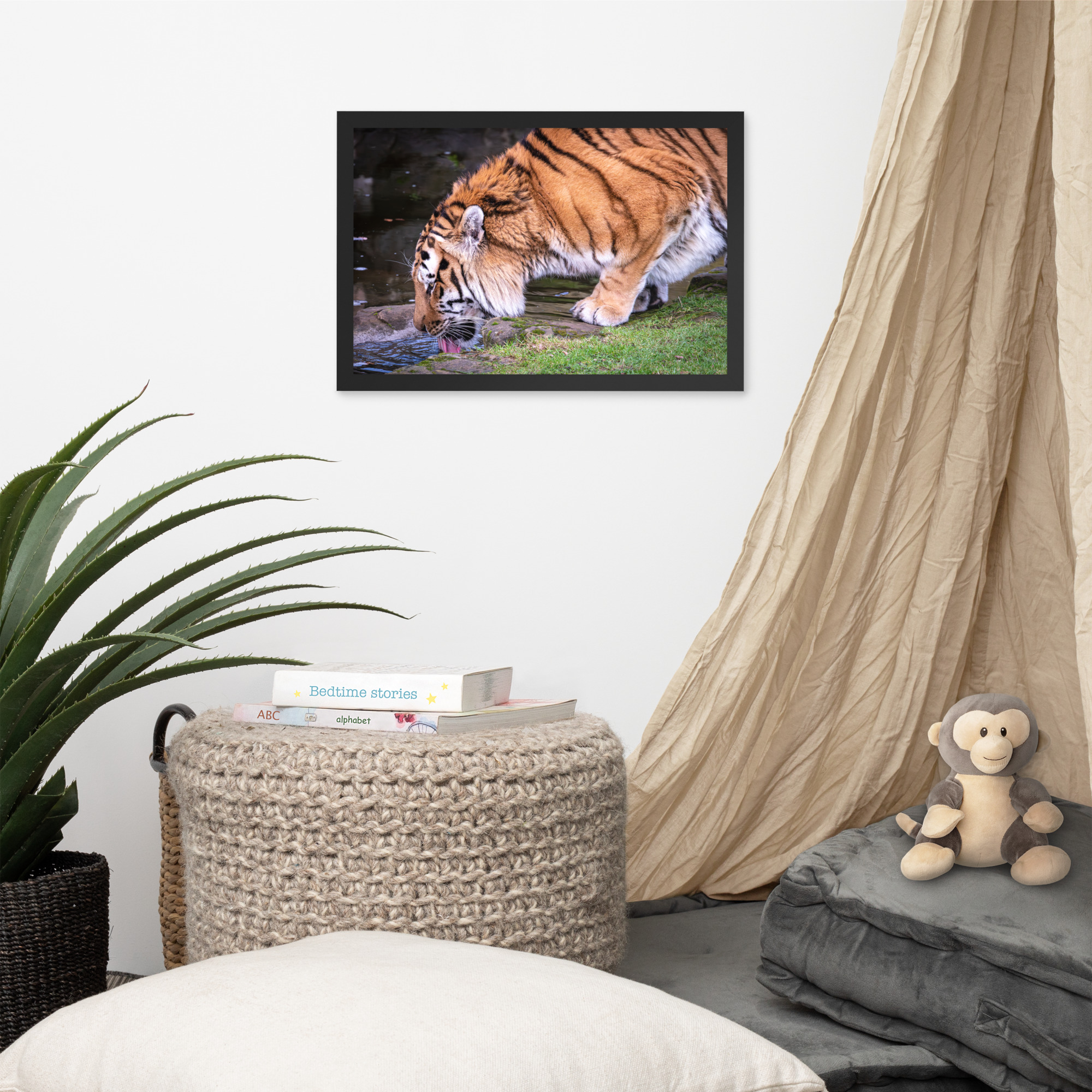 Male Amur Tiger - Framed fine art print - Image 5