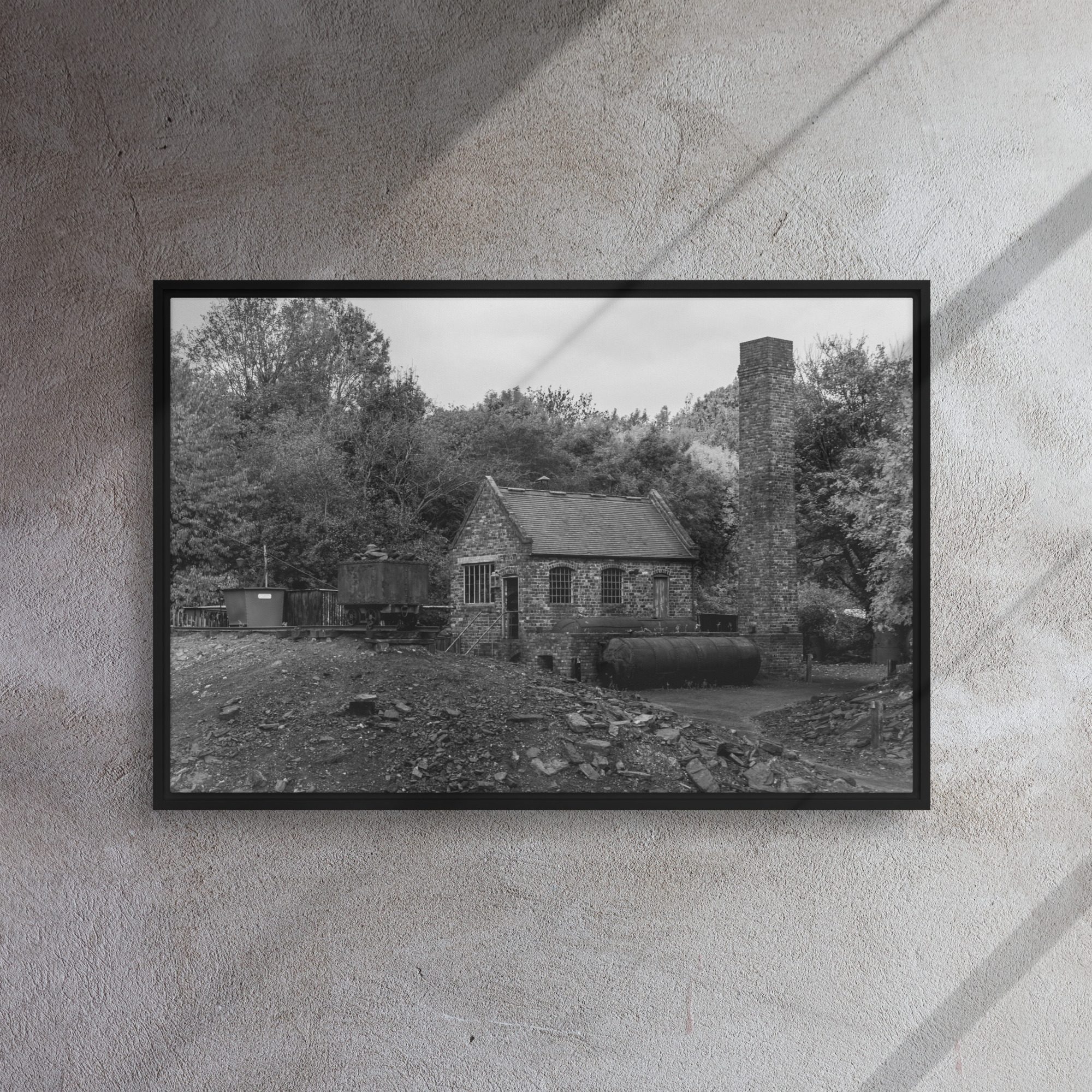 Black country museum mine - Framed canvas fine art print - Image 3