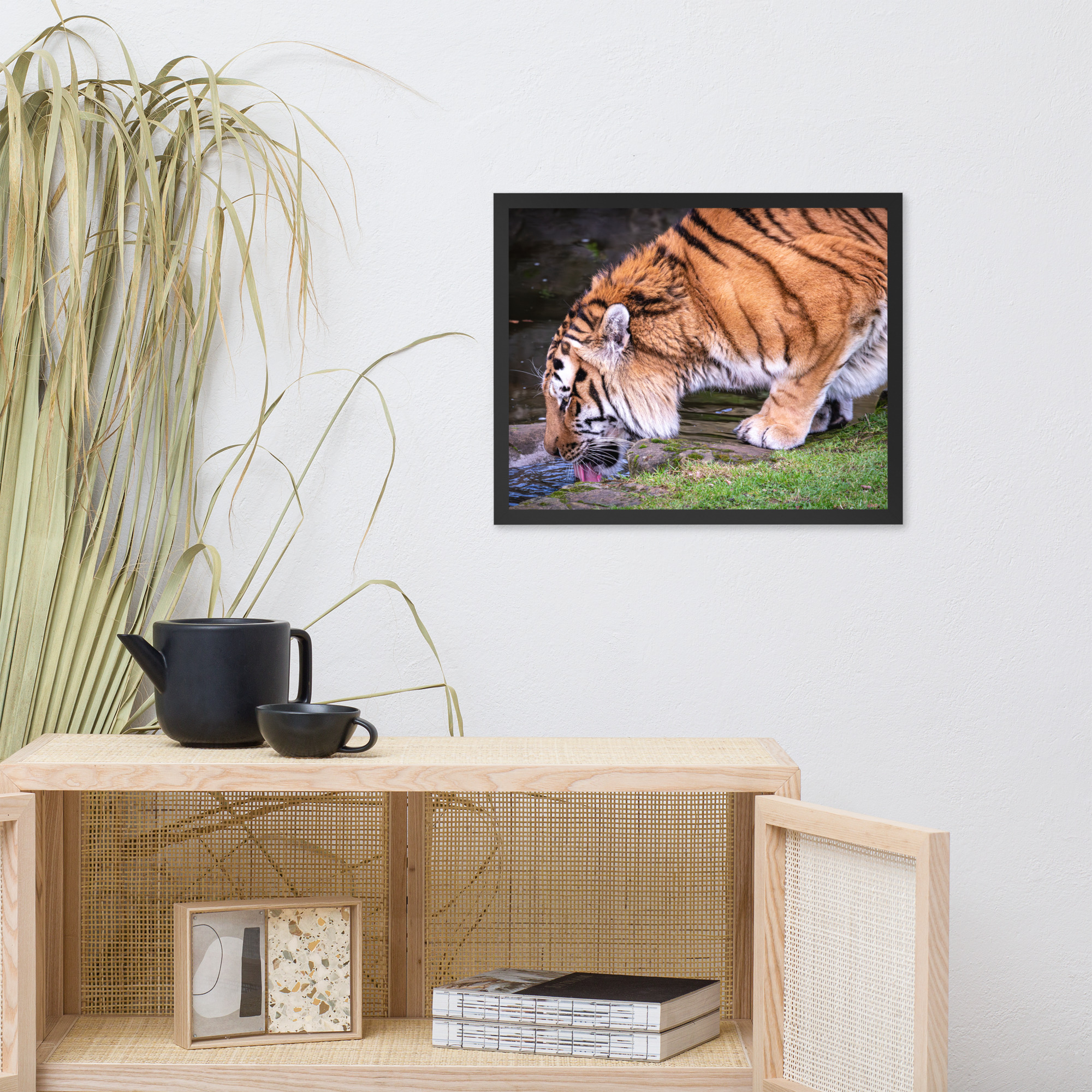 Male Amur Tiger - Framed fine art print - Image 7