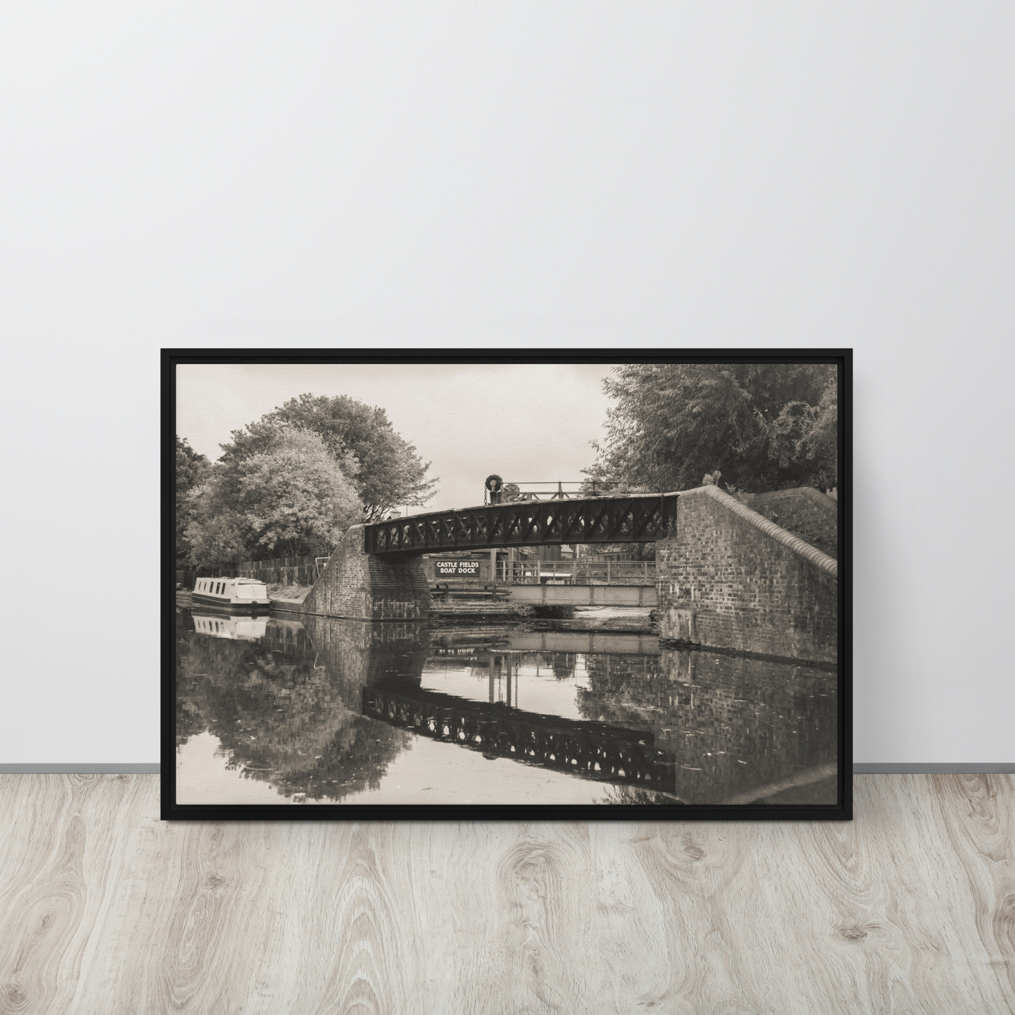 Black Country Living Canal - Framed canvas fine art prin - Image 5