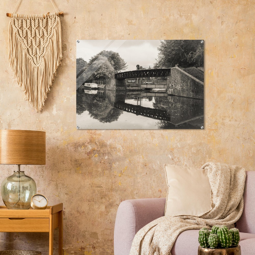 Black country living canal - Acrylic fine art print - Image 2