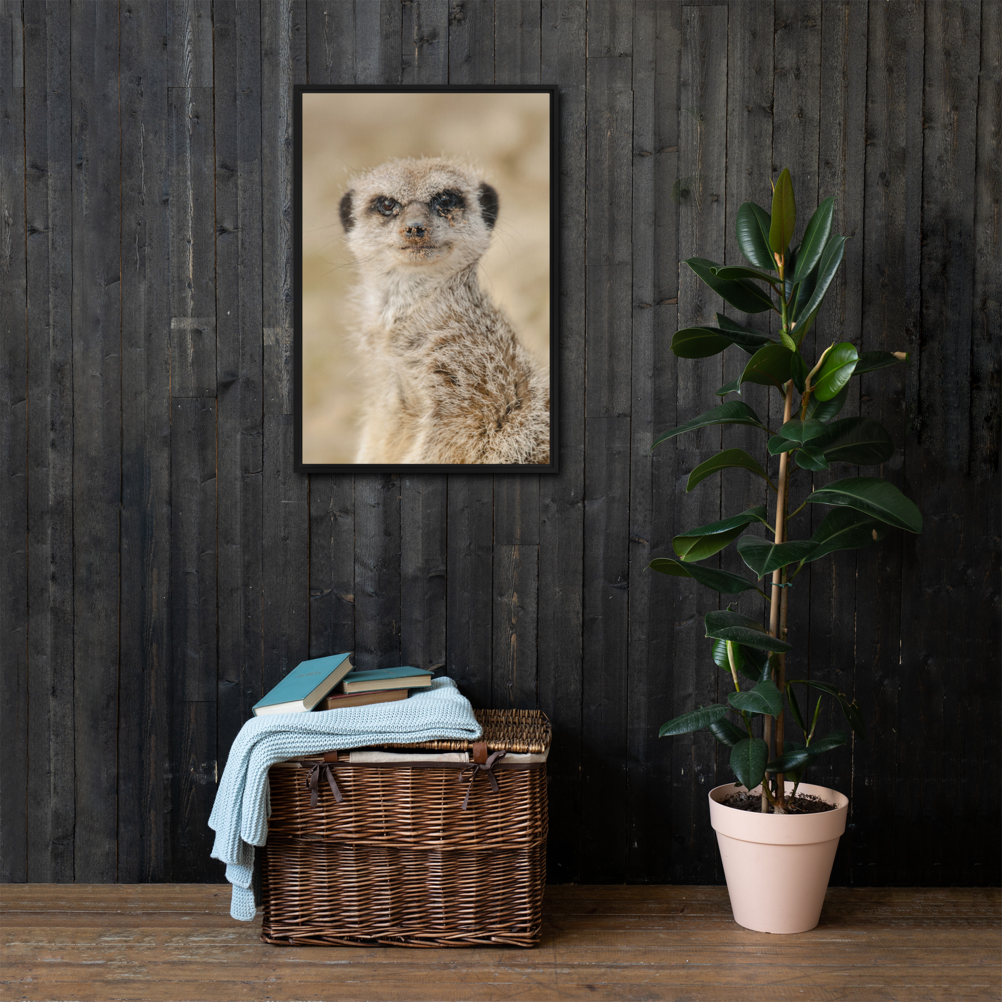 Dreamy Meercat - Framed fine art canvas - Image 5