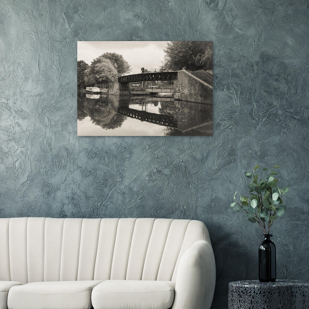 Black country living canal - Aluminum fine art print - Image 3