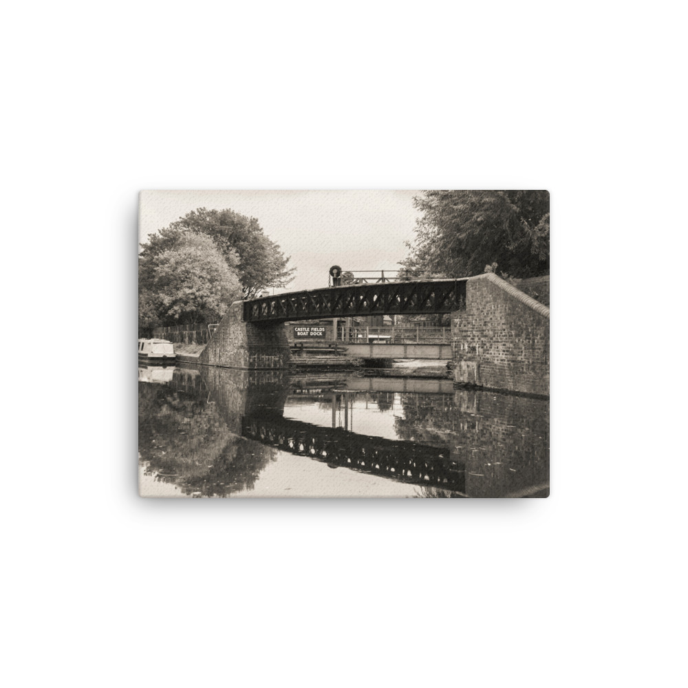 Black Countrty Living Canal - Thin canvas fine art print