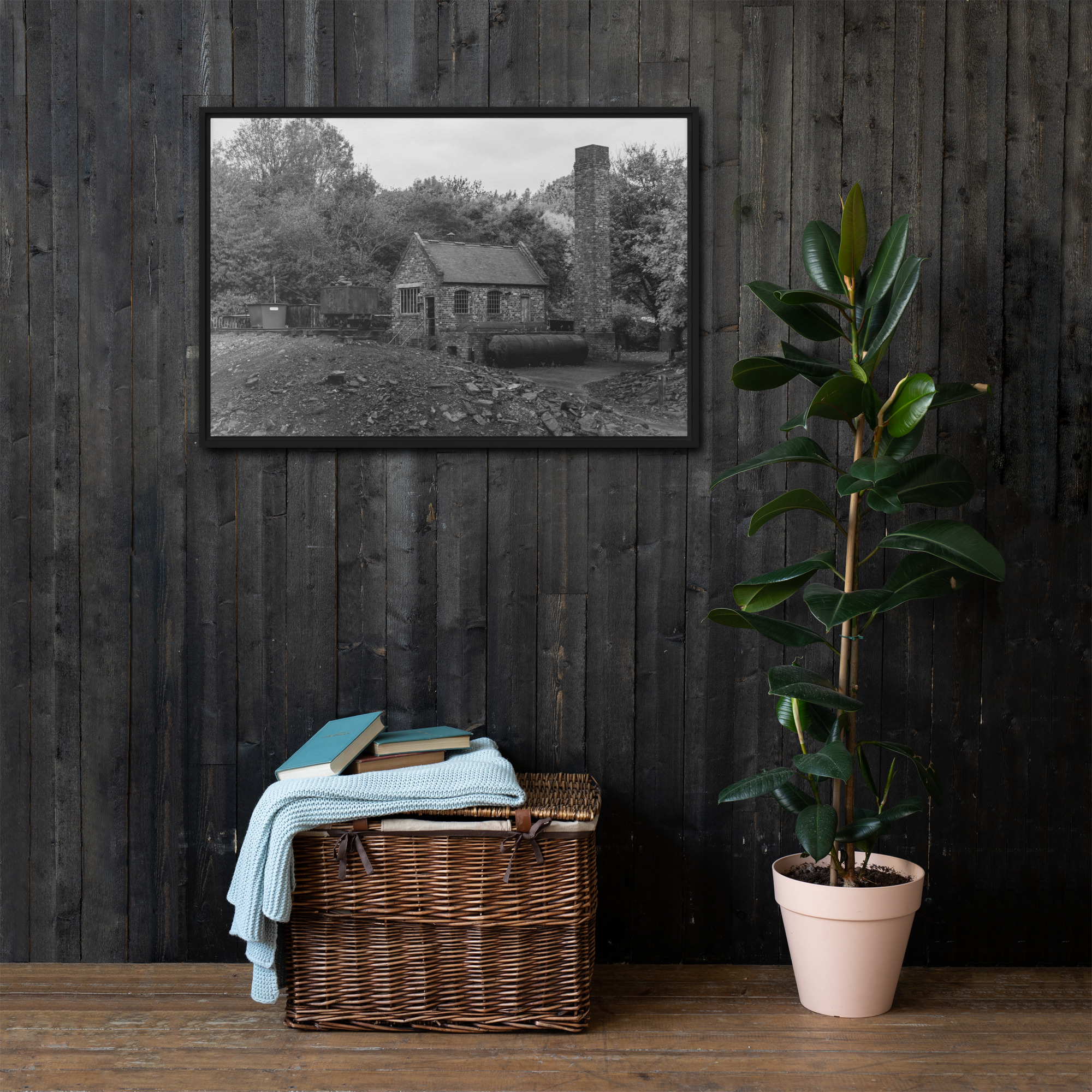 Black country museum mine - Framed canvas fine art print - Image 4