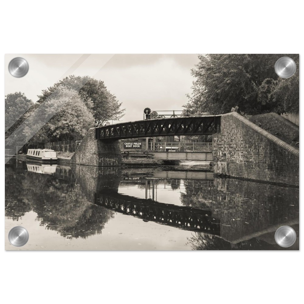 Black country living canal - Acrylic fine art print