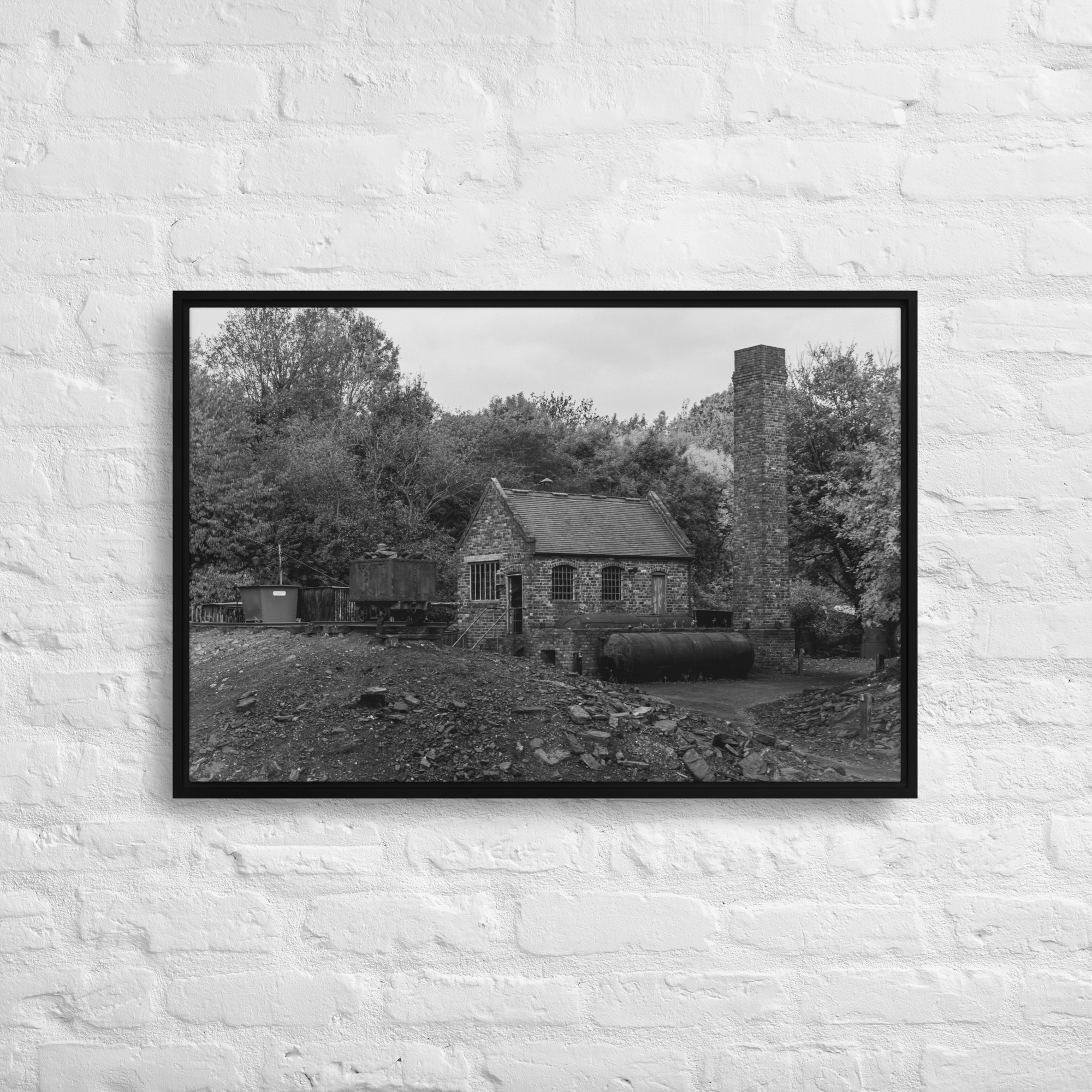 Black country museum mine - Framed canvas fine art print - Image 6